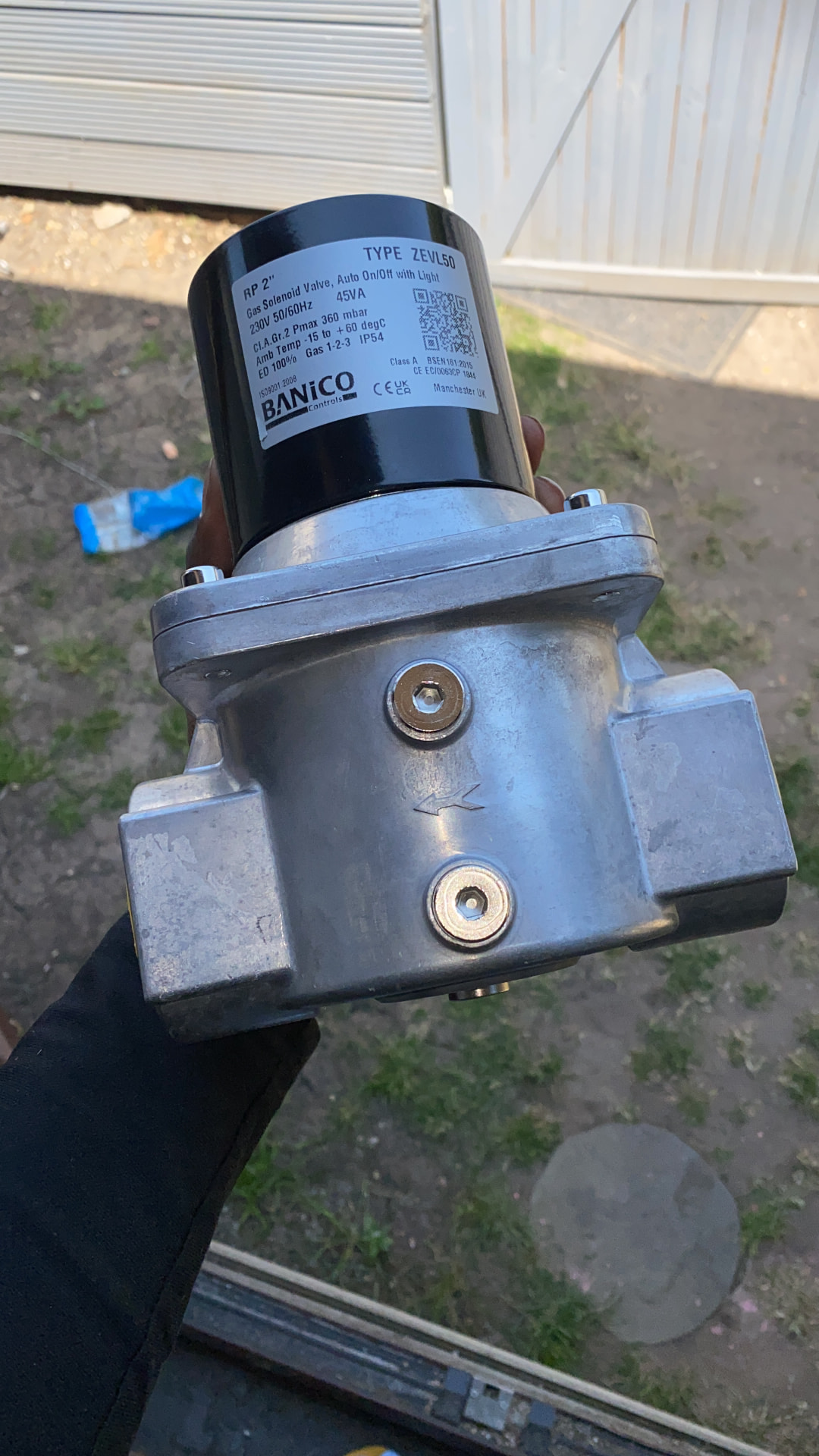 New Banico ZEVL50 2 inch gas solenoid valve ready for fitting